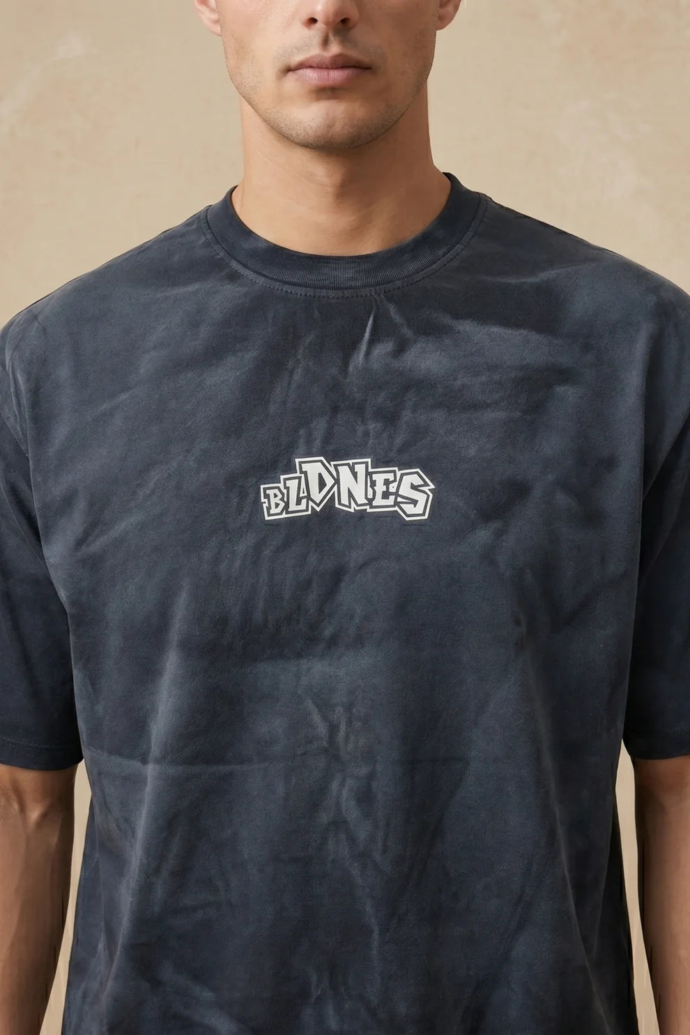 Men's Black BLD Oversized T-Shirt - Black Out