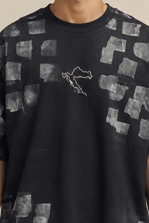 Black LG Oversized T-Shirt - Black Out
