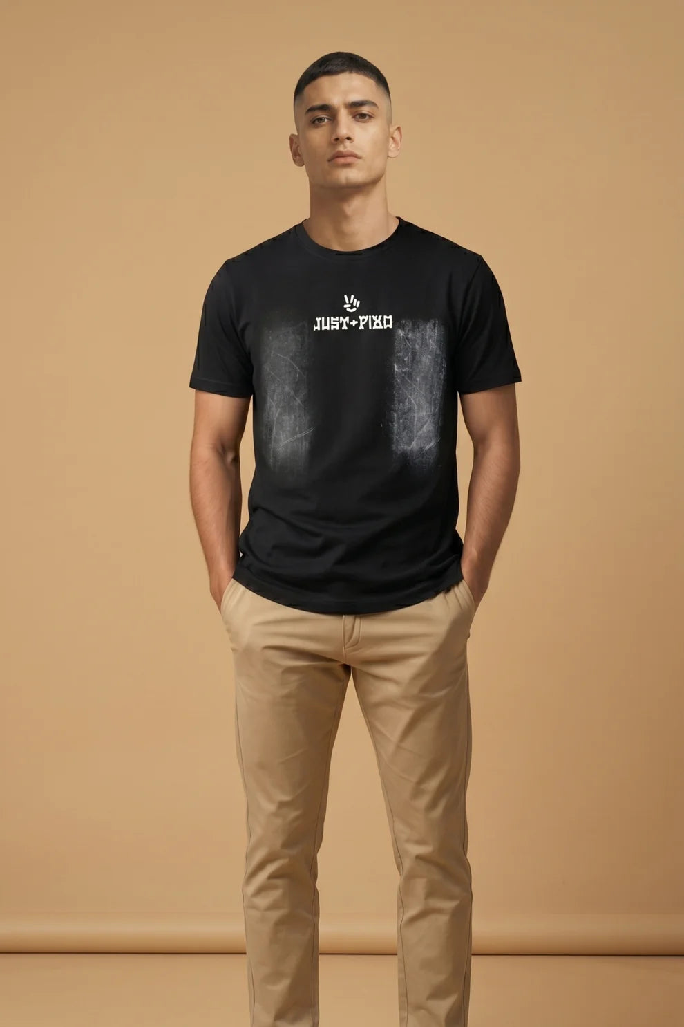 Black JP Oversized T-Shirt - Black Out