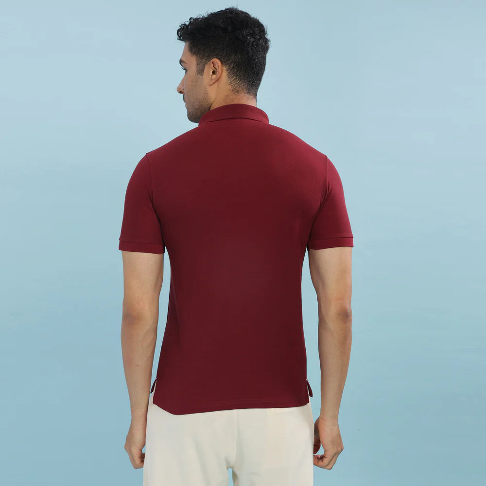Premium Maroon Polo T-Shirt for Men