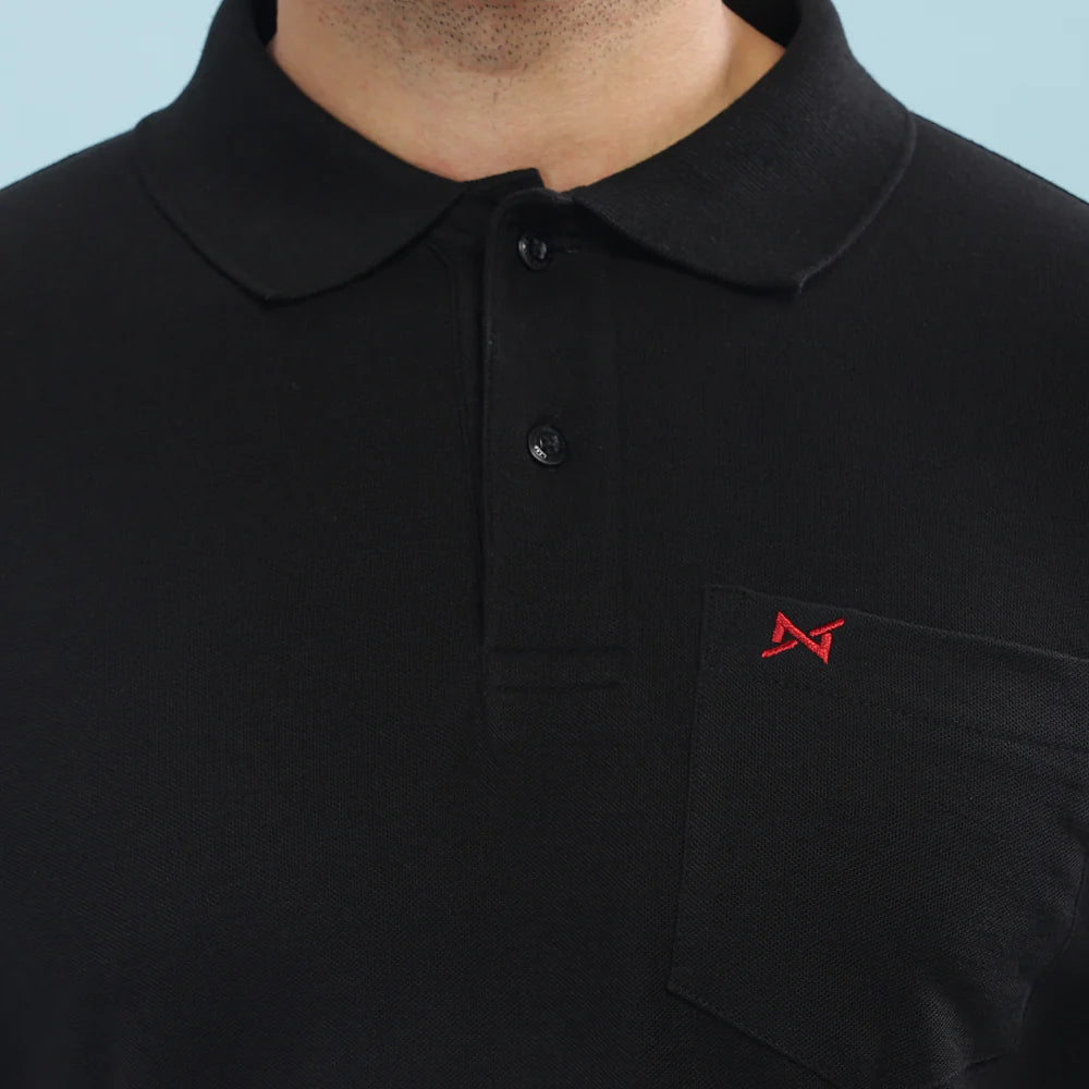 Classic Black Polo T-Shirt for Men