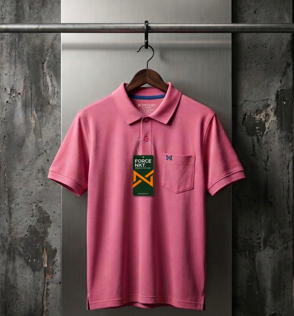 Stylish Pink Polo T-Shirt for Men