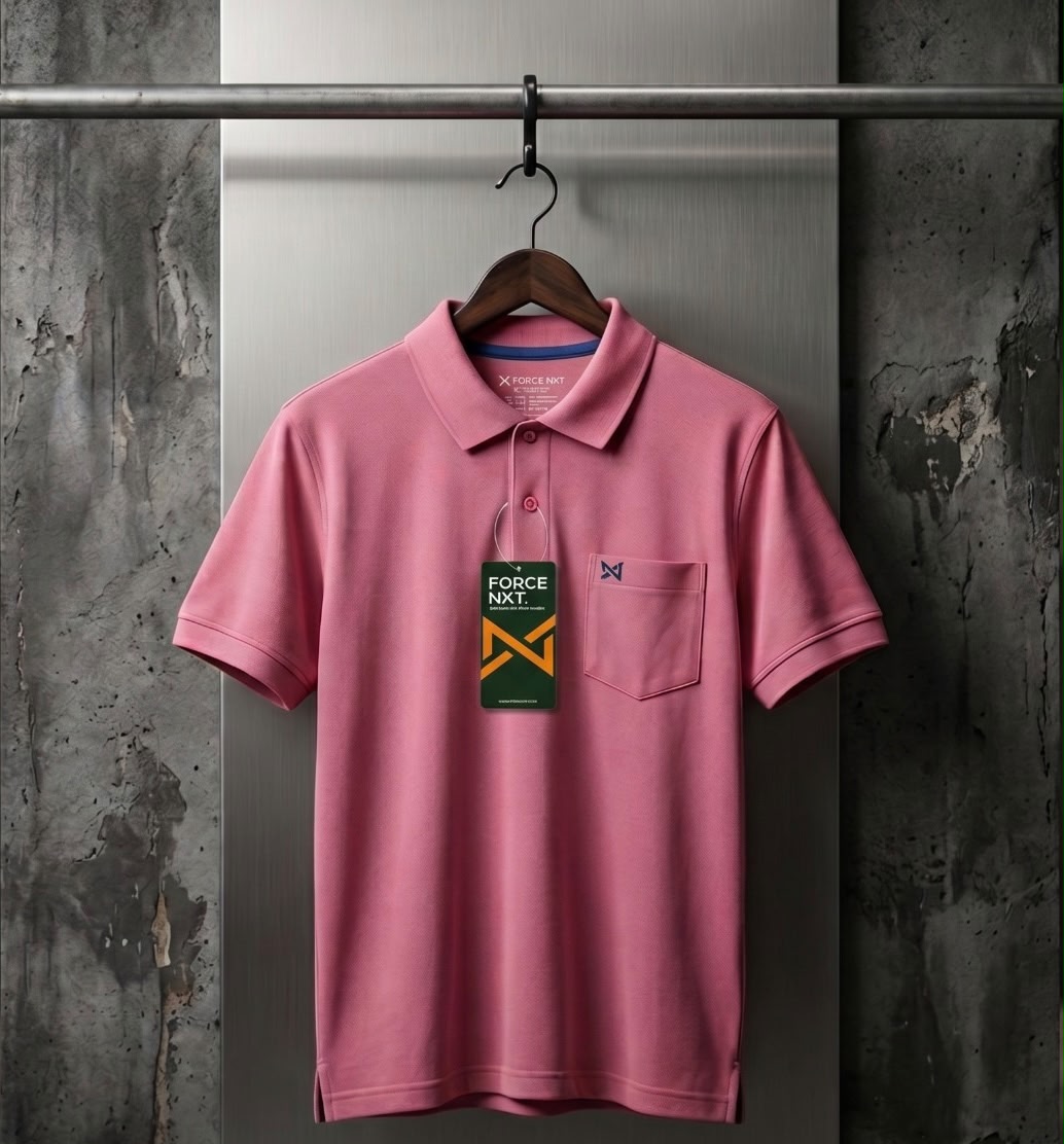 Stylish Pink Polo T-Shirt for Men