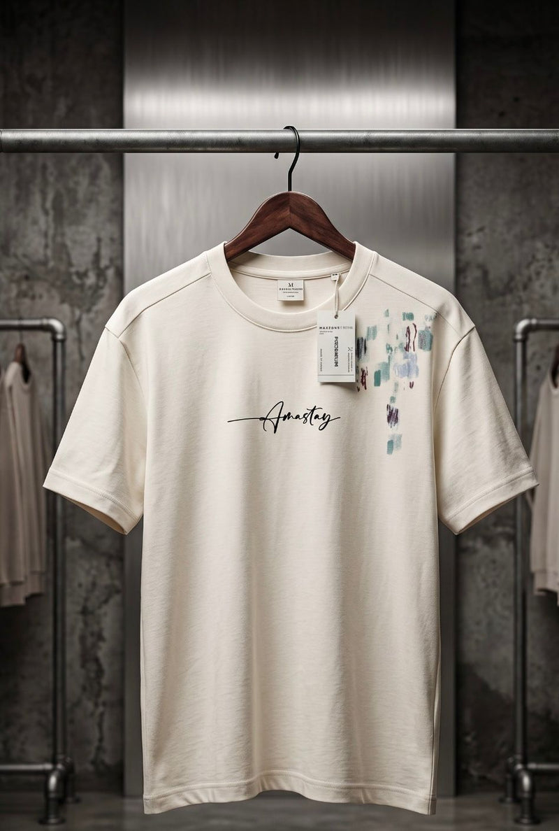 Premium White Oversized Drop Shoulder T-Shirt
