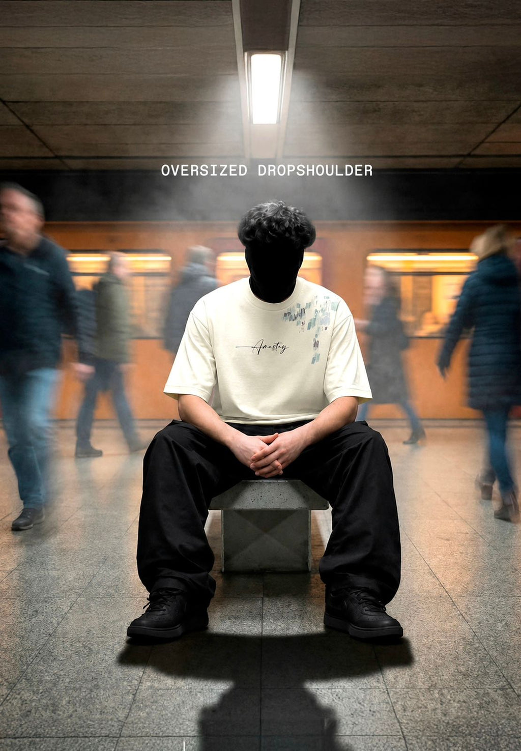 Premium White Oversized Drop Shoulder T-Shirt