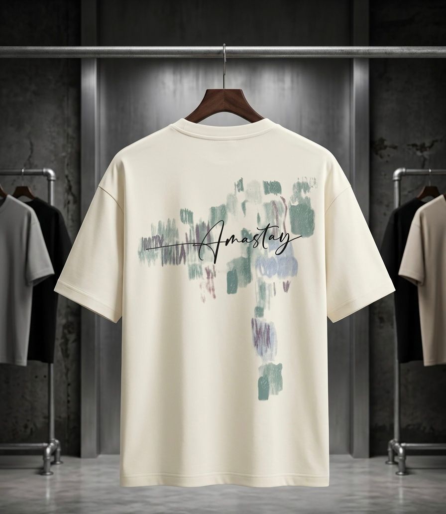Premium White Oversized Drop Shoulder T-Shirt