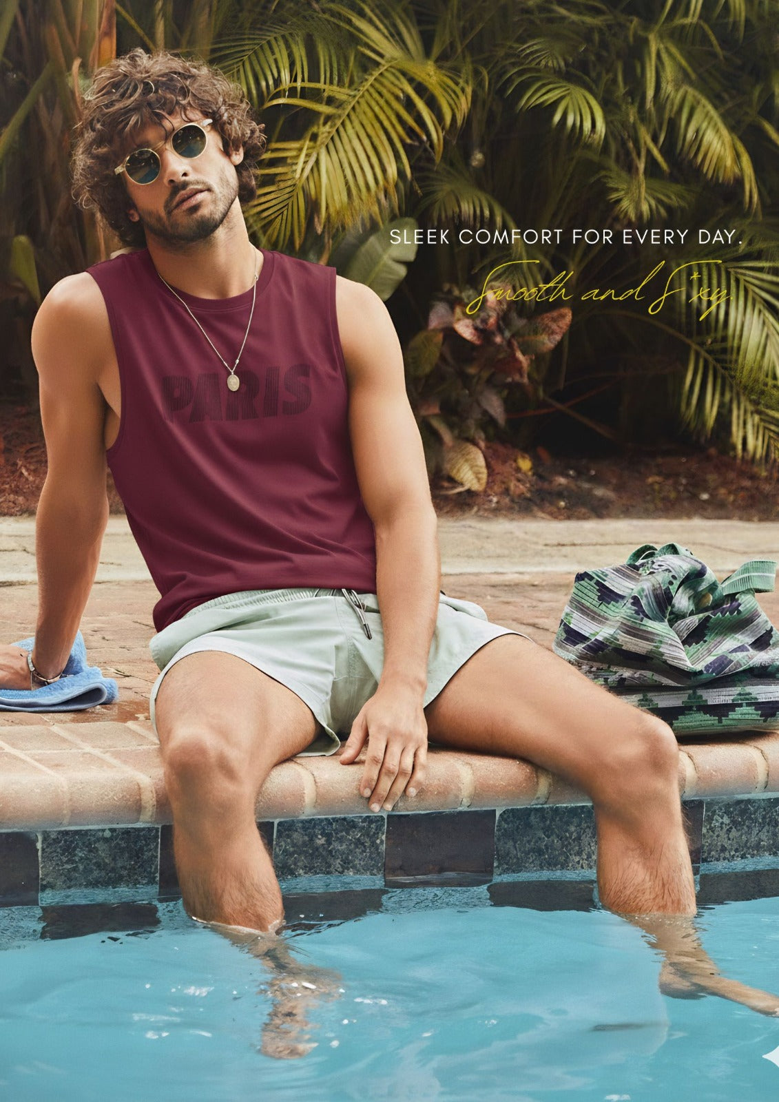 Premium Cherry Wood Cotton Tank Top