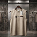 Premium Soft Beige Cotton Tank Top
