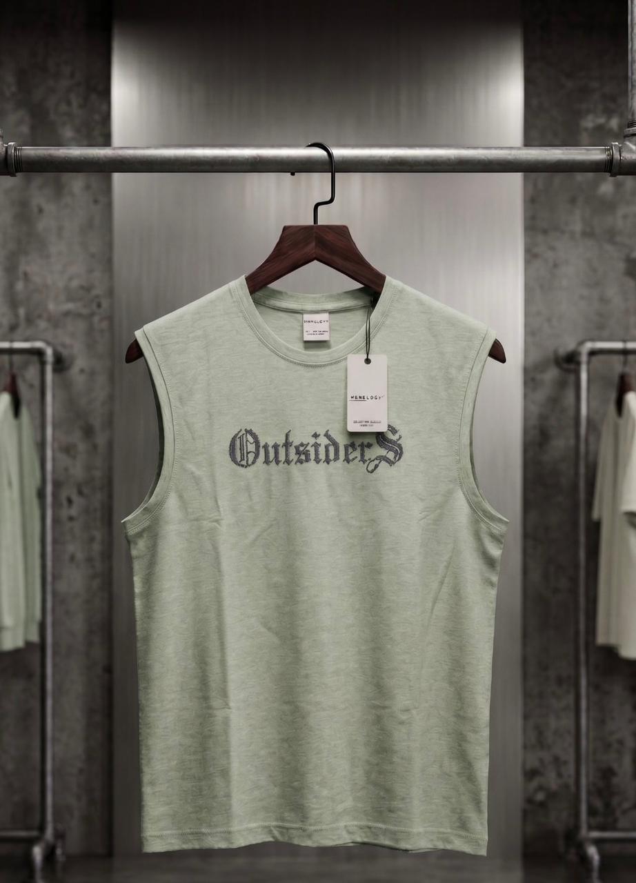 Premium Sage Green Cotton Tank Top