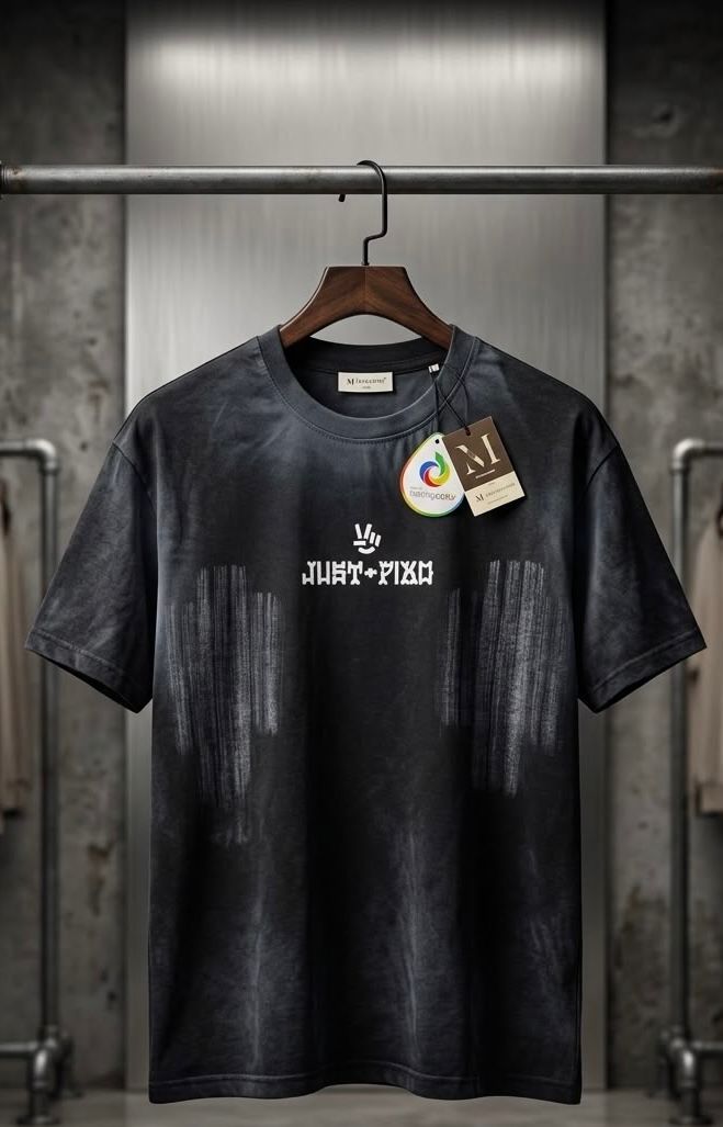 Black JP Oversized T-Shirt - Black Out