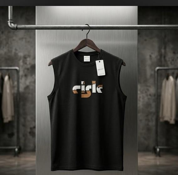 Premium Envy Black Cotton Tank Top